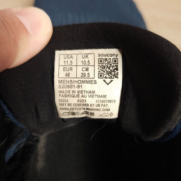 Saucony Triumph 21 Running Shoes Mens Size 11.5 Blue Walking Sneaker Athletic - Picture 10 of 12